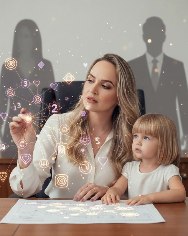 Juli Lanser Mayer na infância